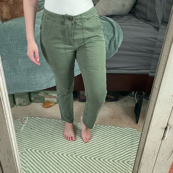 J Crew Army Green pants - Picture 3 of 15